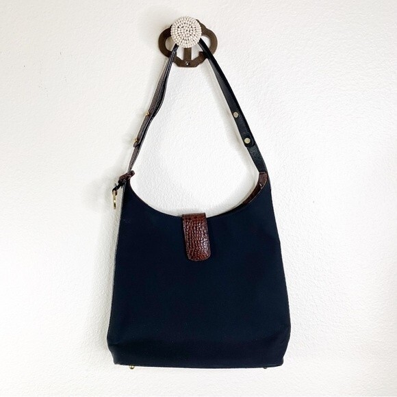 Brahmin Black Nylon Shoulder Bag - Picture 1 of 6